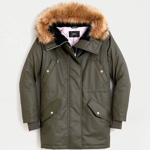 J. Crew Green Winter Parka